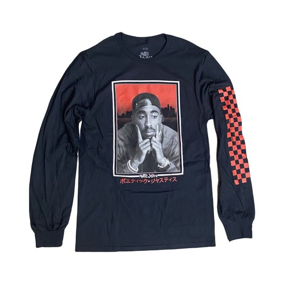 Tupac Poetic Justice Checkered Longsleeve - Picture 1 of 3